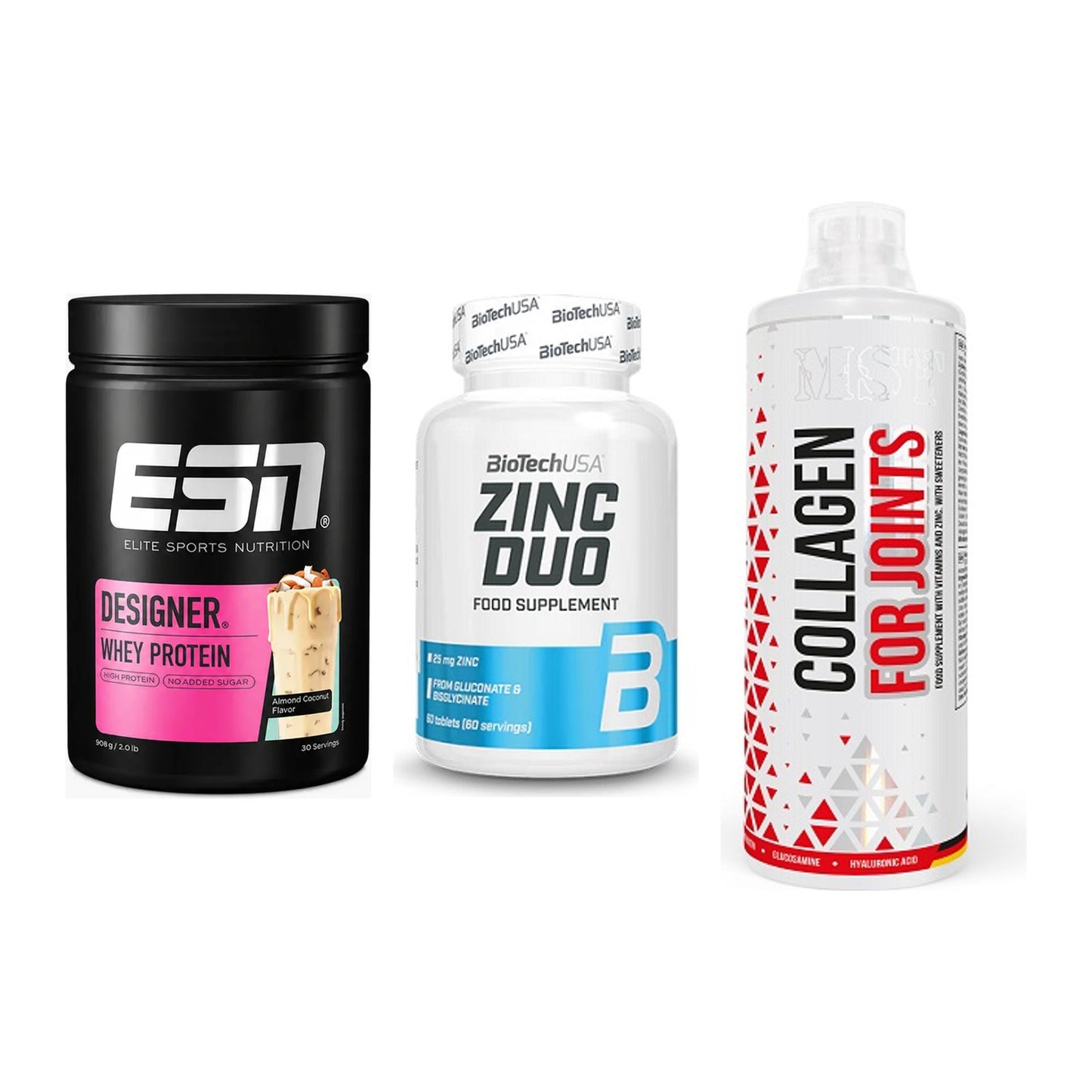Regenerations-Set: ESN Designer + BioTech Zinc + MST Collagen – alle enthaltenen Artikel