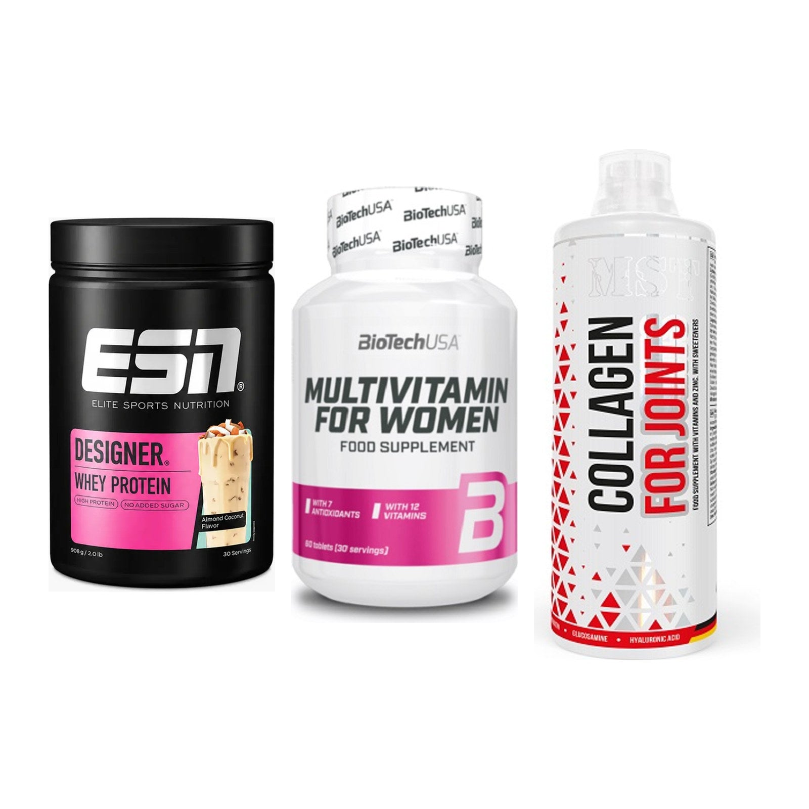 Regenerations-Set: ESN Designer + BioTech Multivi + MST Collagen – alle enthaltenen Artikel