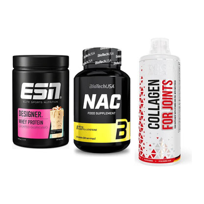 Regenerations-Set: ESN Designer + BioTech NAC + MST Collagen – alle enthaltenen Artikel