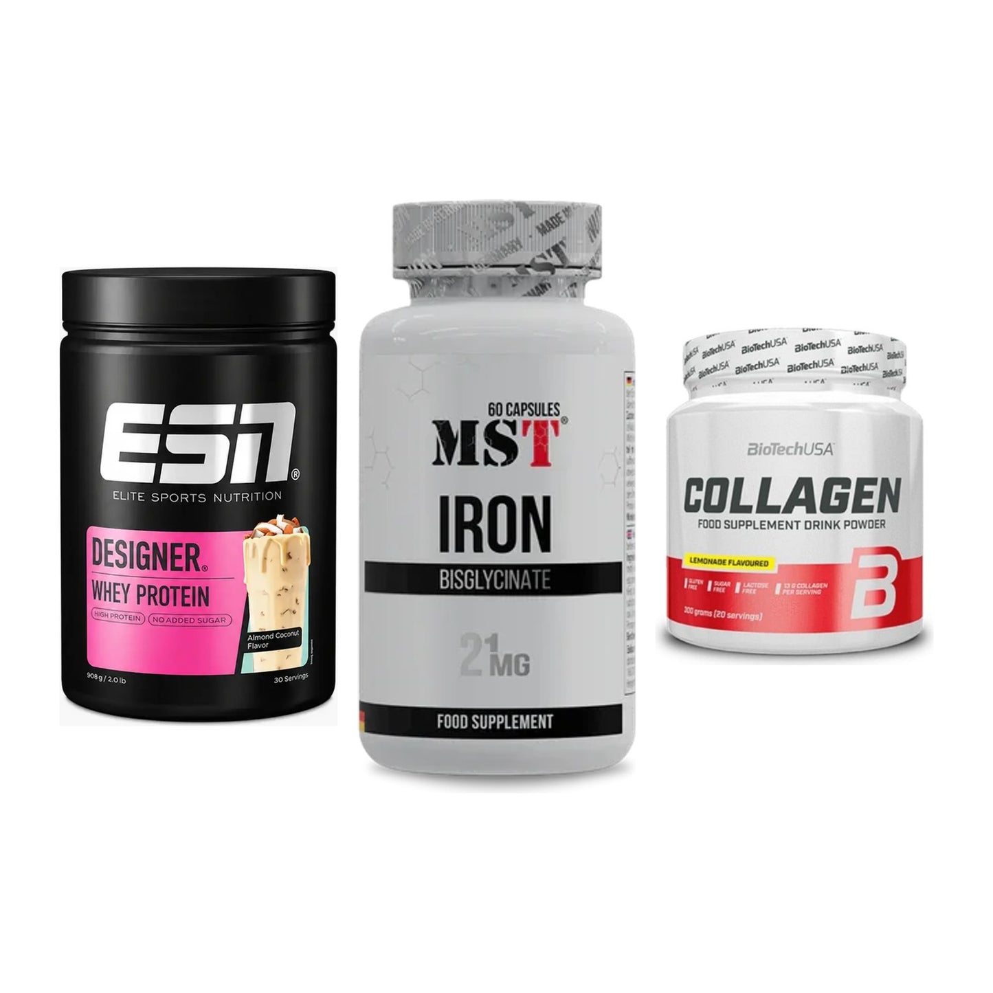 Regenerations-Set: ESN Designer + MST Iron + BioTech Collage – alle enthaltenen Artikel