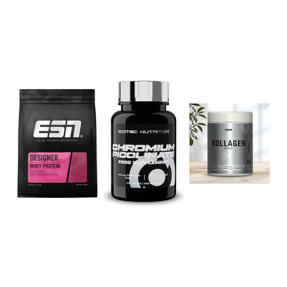 Regenerations-Set: ESN Designer + Scitec Chromium + Sinob Kollagen – alle enthaltenen Artikel