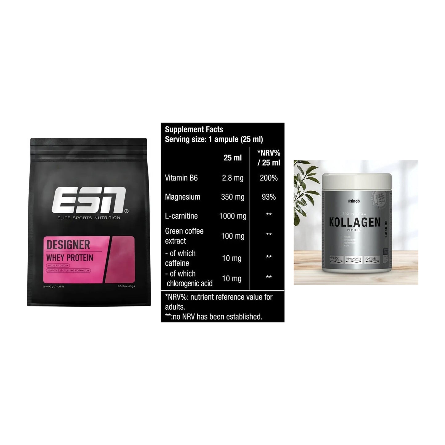 Regenerations-Set: ESN Designer + BioTech Magna + Sinob Kollagen – alle enthaltenen Artikel