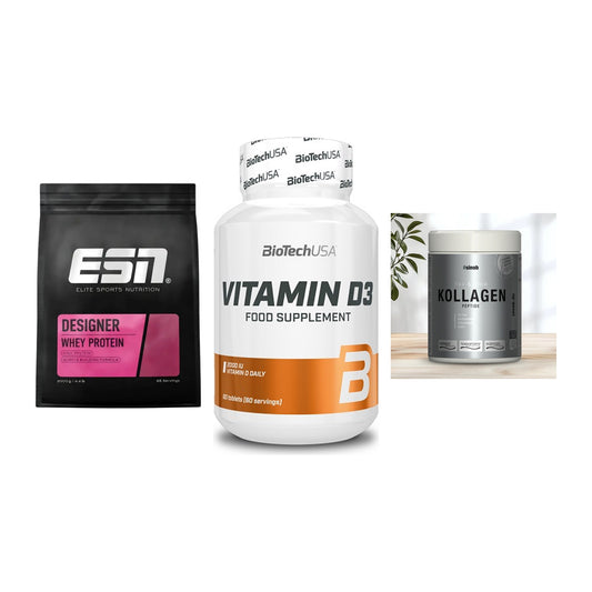 Regenerations-Set: ESN Designer + BioTech Vitamin + Sinob Kollagen – alle enthaltenen Artikel