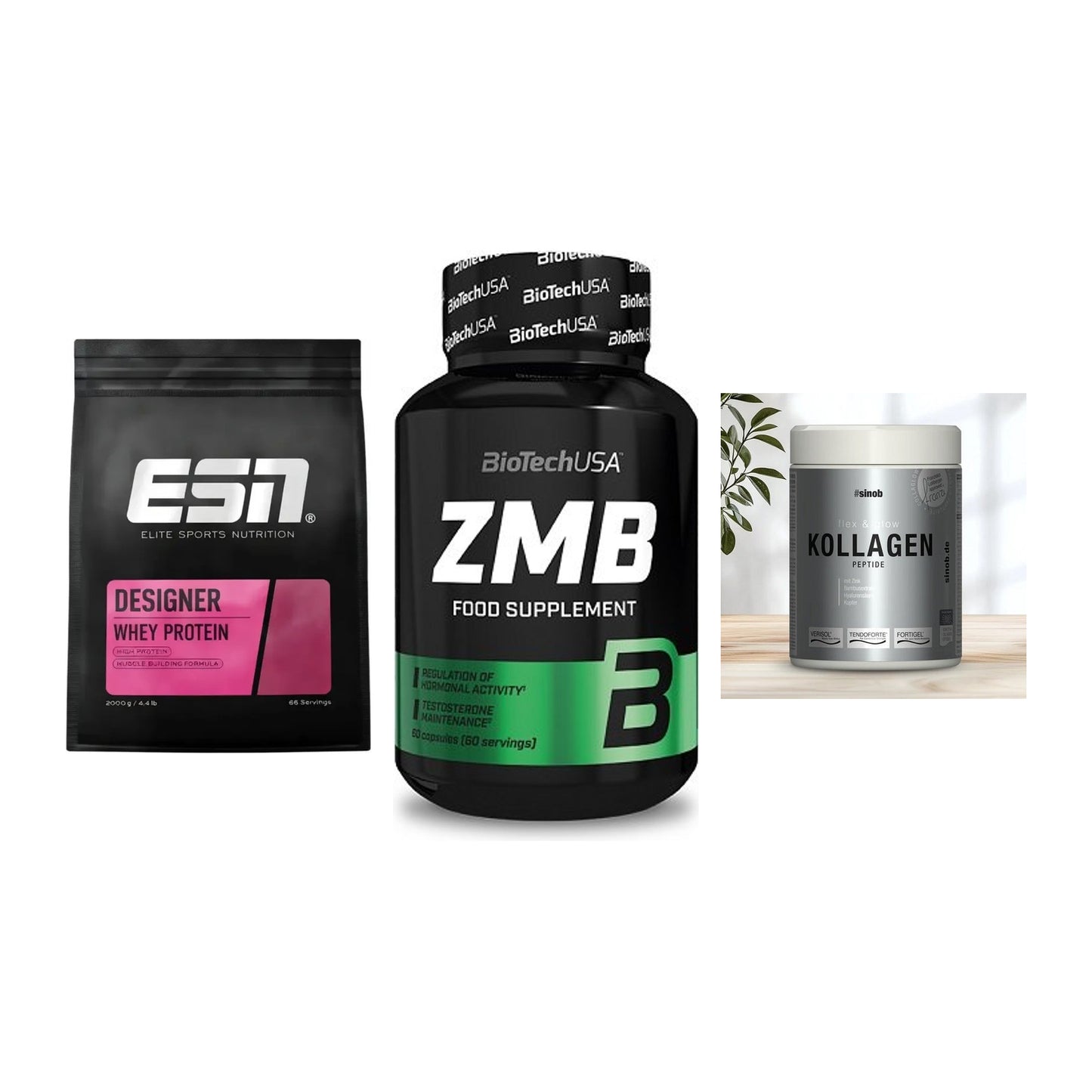 Regenerations-Set: ESN Designer + BioTech ZMB + Sinob Kollagen – alle enthaltenen Artikel