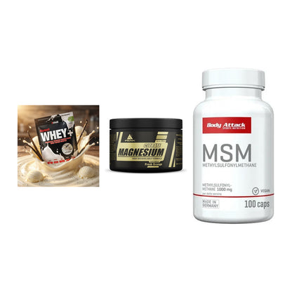 Regenerations-Set: Sinob Honest + Peak Magnesium + Body Attack MSM – alle enthaltenen Artikel