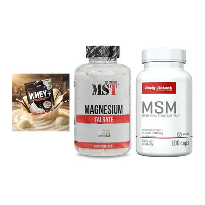 Regenerations-Set: Sinob Honest + MST Magnesium + Body Attack MSM – alle enthaltenen Artikel