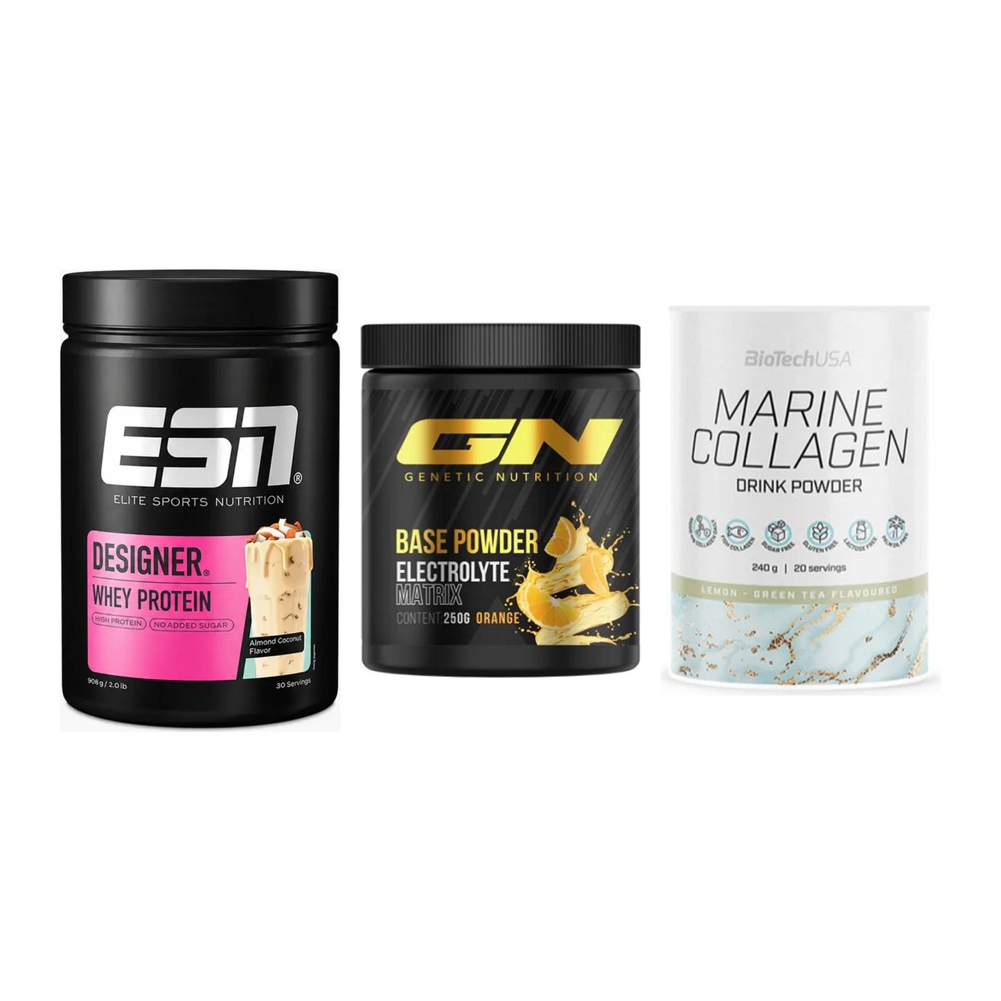 Regenerations-Set: ESN Designer + GN Base Powder + BioTech Marine – alle enthaltenen Artikel