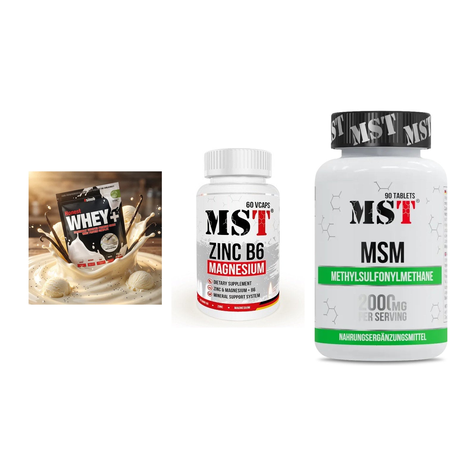 Regenerations-Set: Sinob Honest + MST Zinc + MST MSM 2000 / – alle enthaltenen Artikel