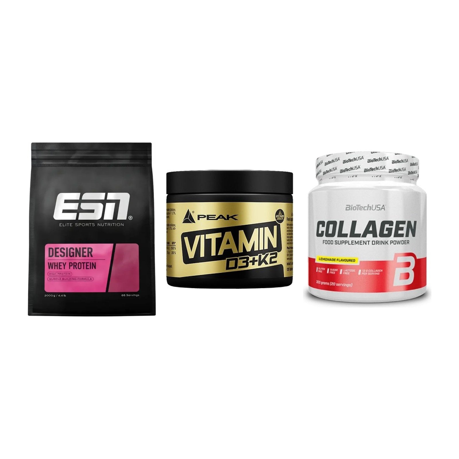 Regenerations-Set: ESN Designer + Peak Vitamin + BioTech Collage – alle enthaltenen Artikel