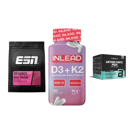 Regenerations-Set: ESN Designer + INLEAD Vitamin + BioTech Arthro – alle enthaltenen Artikel