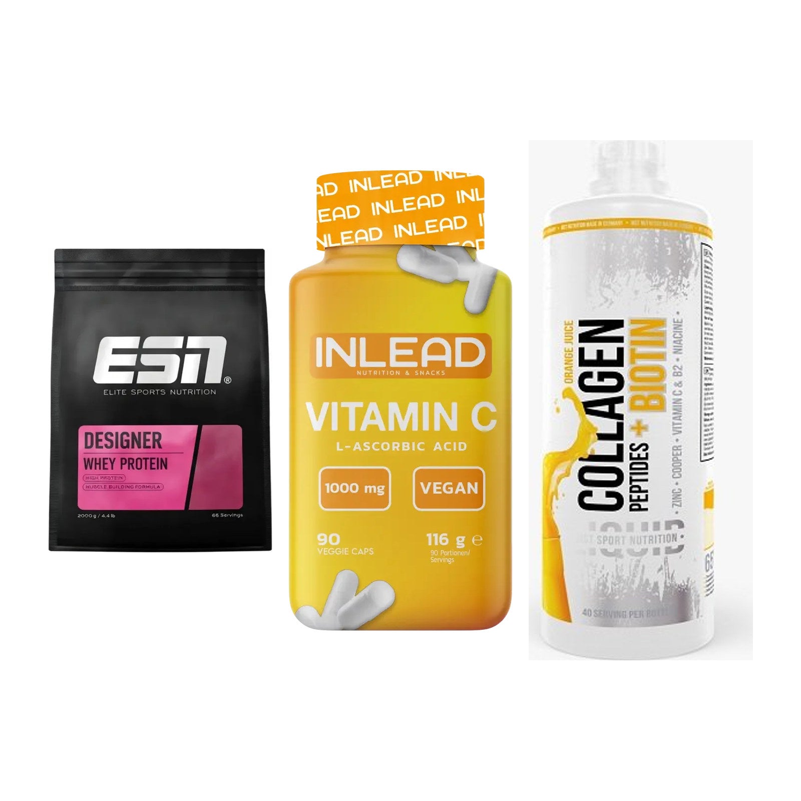 Regenerations-Set: ESN Designer + INLEAD Vitamin + MST Collagen – alle enthaltenen Artikel