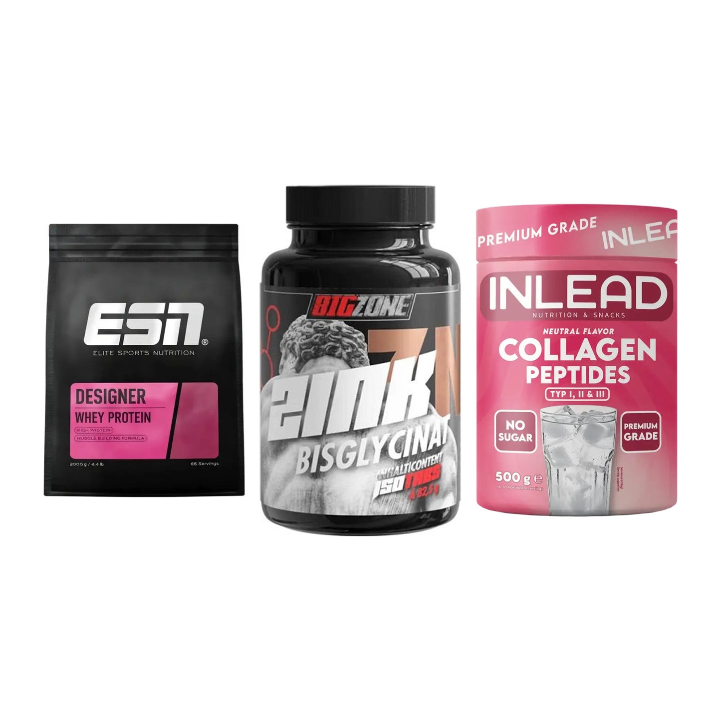 Regenerations-Set: ESN Designer + Big Zone Zink + INLEAD Collagen – alle enthaltenen Artikel