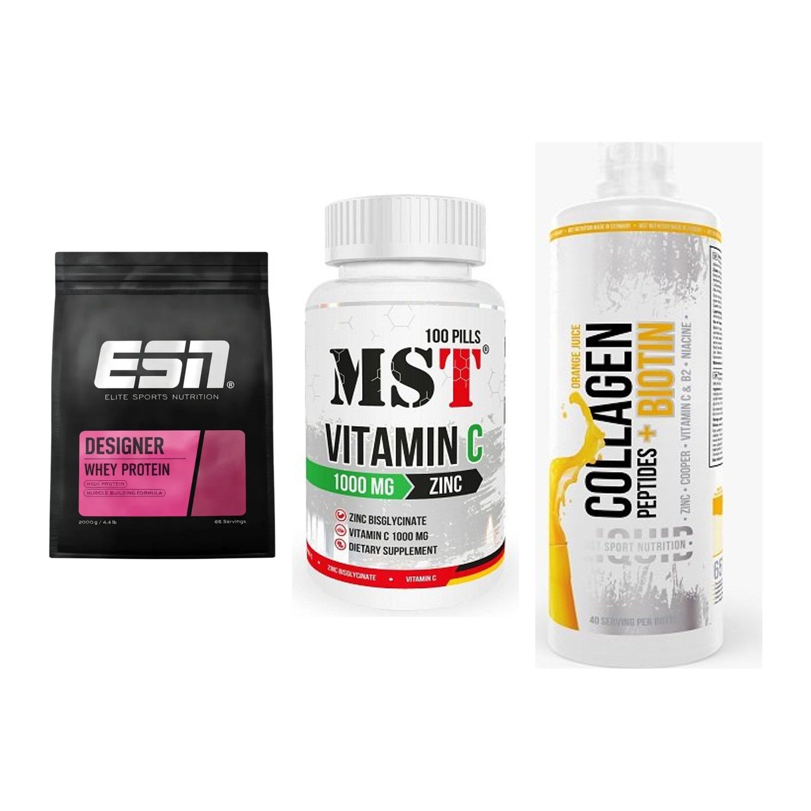 Regenerations-Set: ESN Designer + MST Vitamin C + MST Collagen – alle enthaltenen Artikel