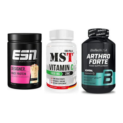 Regenerations-Set: ESN Designer + MST Vitamin C + BioTech Arthro – alle enthaltenen Artikel