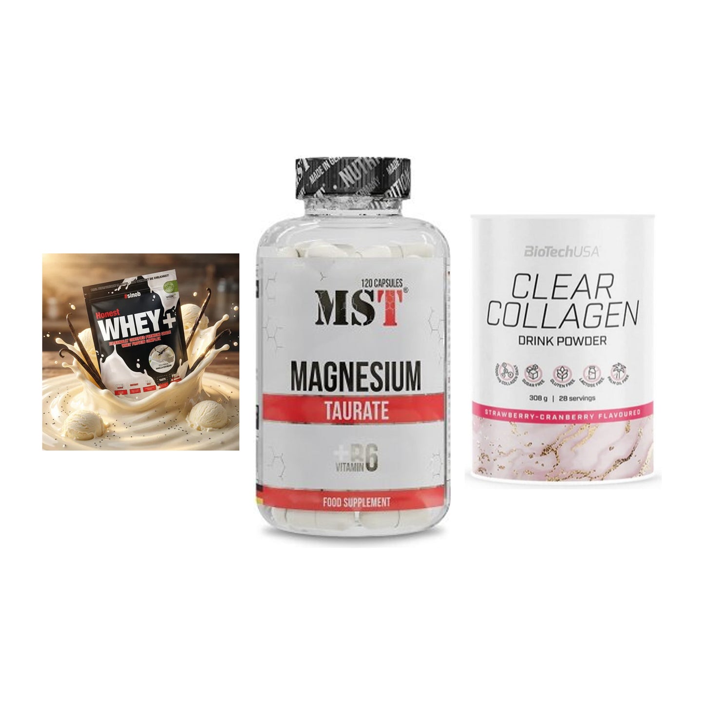Regenerations-Set: Sinob Honest + MST Magnesium + BioTech Clear – alle enthaltenen Artikel