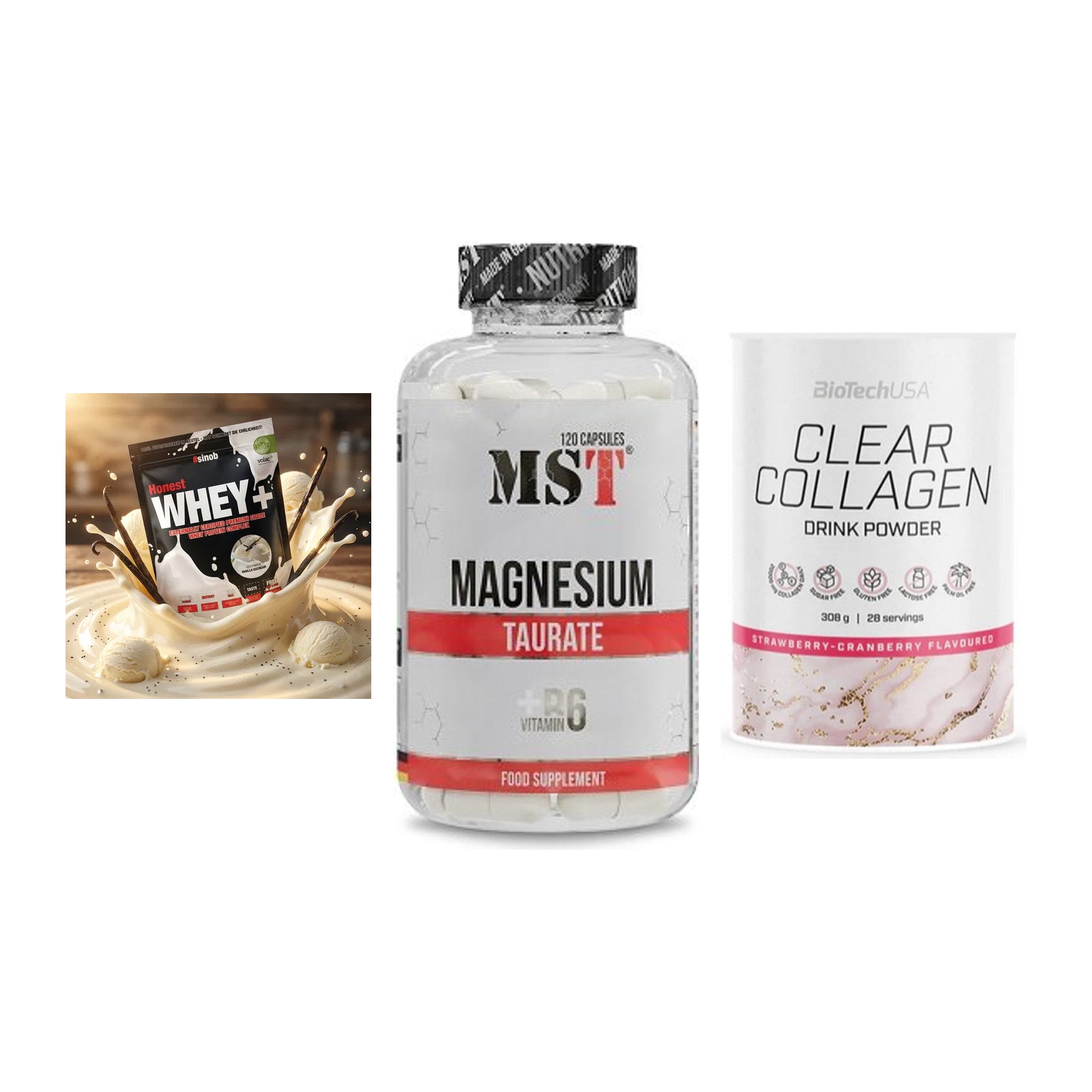Regenerations-Set: Sinob Honest + MST Magnesium + BioTech Clear – alle enthaltenen Artikel