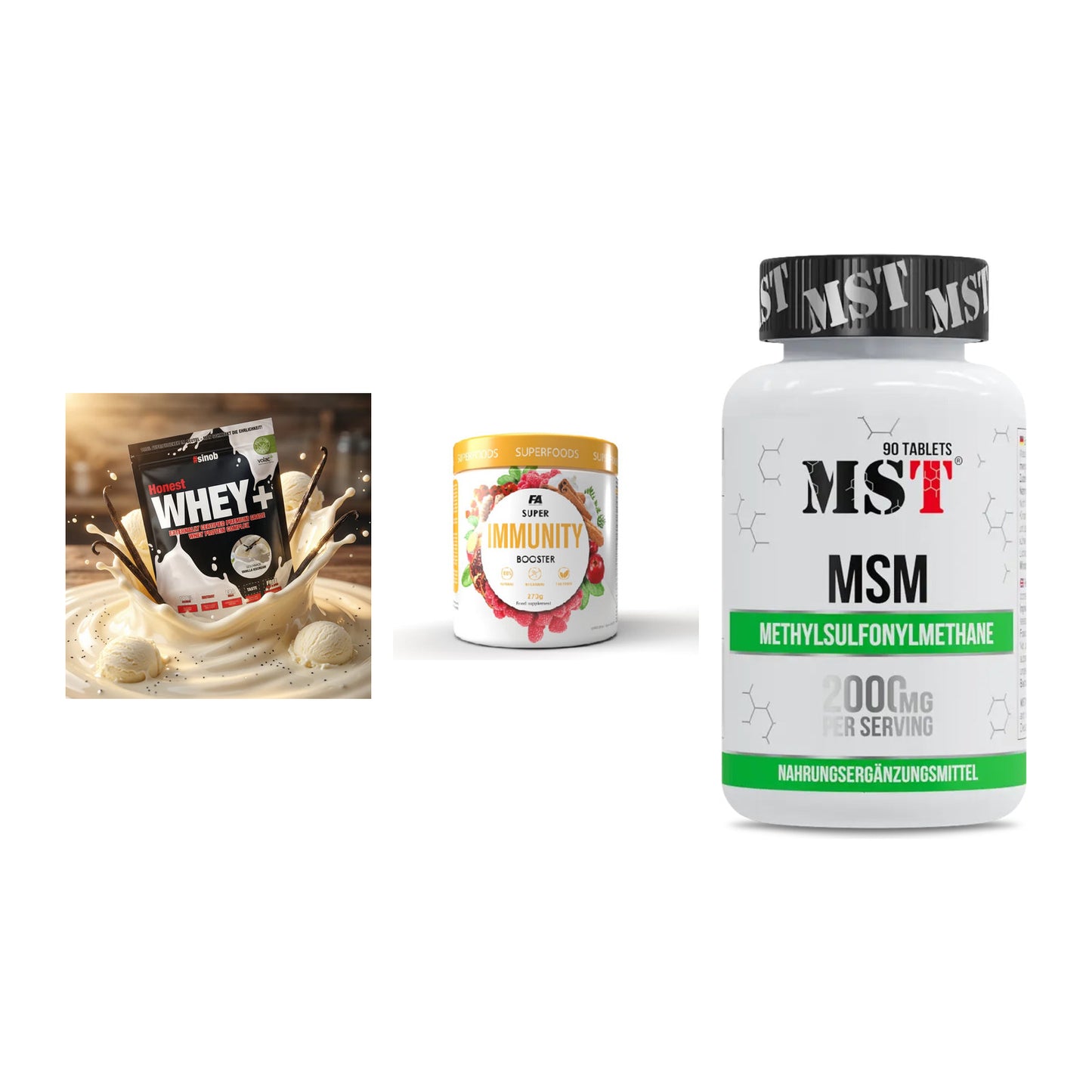 Regenerations-Set: Sinob Honest + FA Nutrition + MST MSM 2000 / – alle enthaltenen Artikel