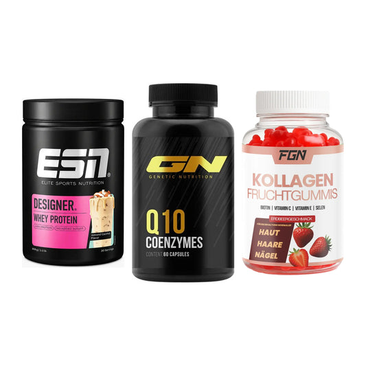 Regenerations-Set: ESN Designer + GN Q10 Health + FGN Kollagen 60 – alle enthaltenen Artikel