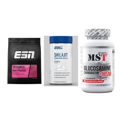 Regenerations-Set: ESN Designer + Applied Nutriti + MST Glucosamine – alle enthaltenen Artikel