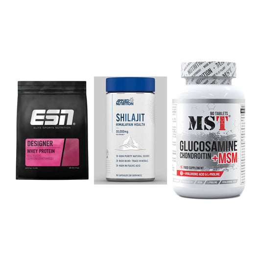 Regenerations-Set: ESN Designer + Applied Nutriti + MST Glucosamine – alle enthaltenen Artikel