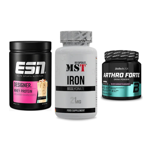 Regenerations-Set: ESN Designer + MST Iron + BioTech Arthro – alle enthaltenen Artikel