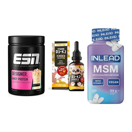 Regenerations-Set: ESN Designer + ProFuel VITAMIN + INLEAD MSM – alle enthaltenen Artikel