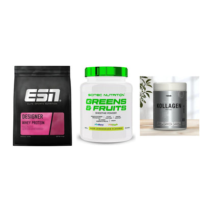 Regenerations-Set: ESN Designer + Scitec Greens + Sinob Kollagen – alle enthaltenen Artikel