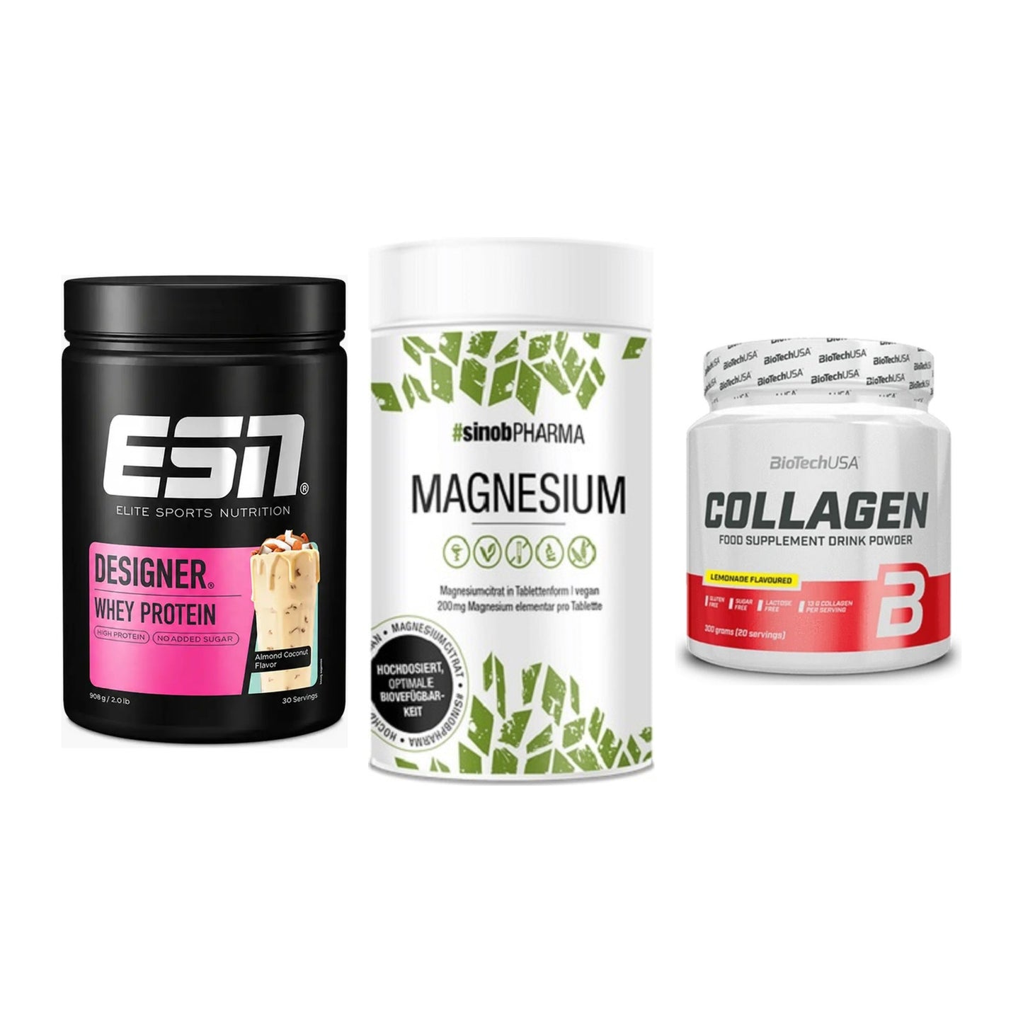 Regenerations-Set: ESN Designer + Sinob Magnesium + BioTech Collage – alle enthaltenen Artikel