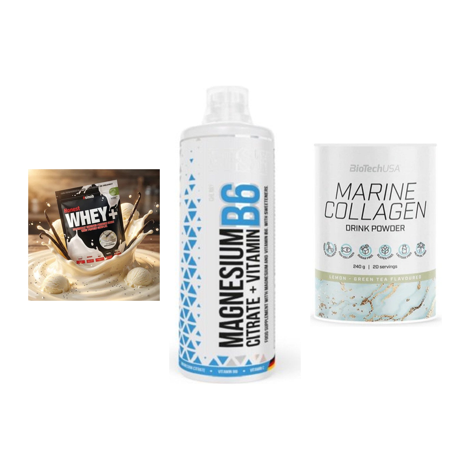 Regenerations-Set: Sinob Honest + MST Magnesium + BioTech Marine – alle enthaltenen Artikel