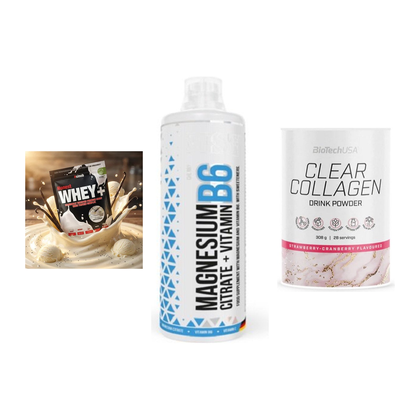 Regenerations-Set: Sinob Honest + MST Magnesium + BioTech Clear – alle enthaltenen Artikel