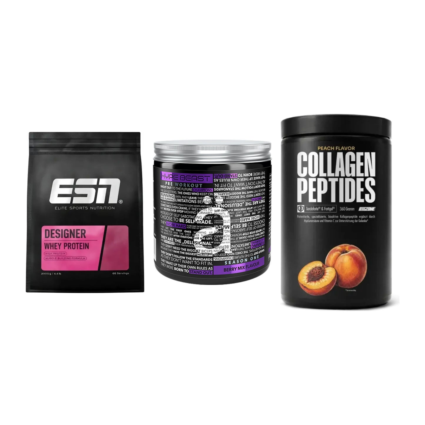 Regenerations-Set: ESN Designer + Nanosupps Hype + Big Zone – alle enthaltenen Artikel