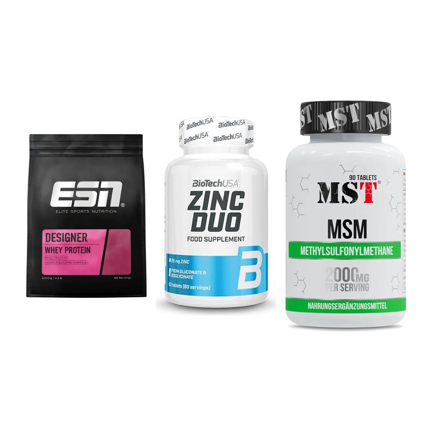 Regenerations-Set: ESN Designer + BioTech Zinc + MST MSM 2000 / – alle enthaltenen Artikel
