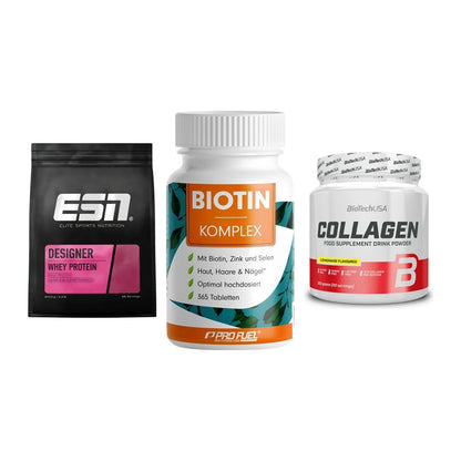 Regenerations-Set: ESN Designer + ProFuel BIOTIN + BioTech Collage – alle enthaltenen Artikel