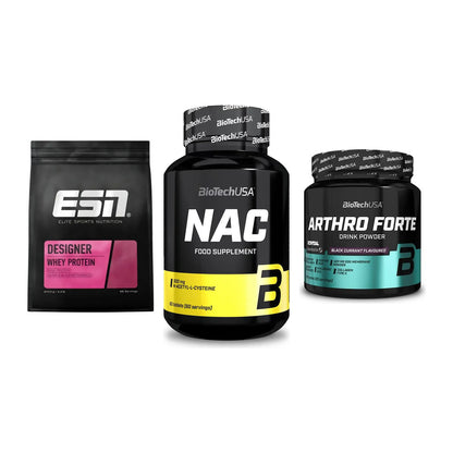 Regenerations-Set: ESN Designer + BioTech NAC + BioTech Arthro – alle enthaltenen Artikel