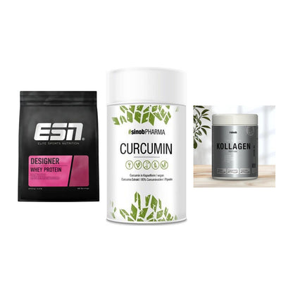 Regenerations-Set: ESN Designer + Sinob Curcumin + Sinob Kollagen – alle enthaltenen Artikel