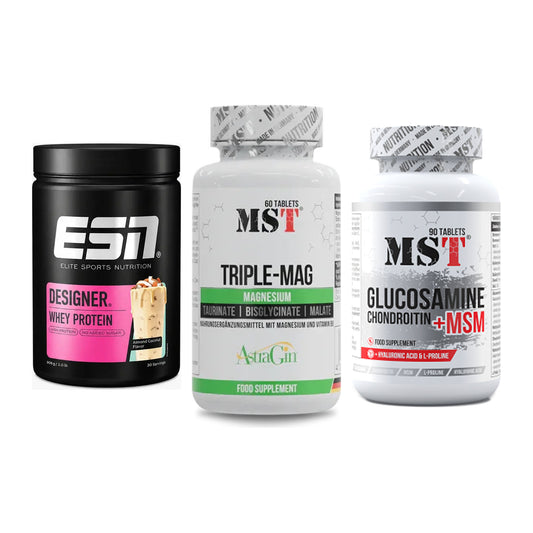 Regenerations-Set: ESN Designer + MST Tripple Mag + MST Glucosamine – alle enthaltenen Artikel