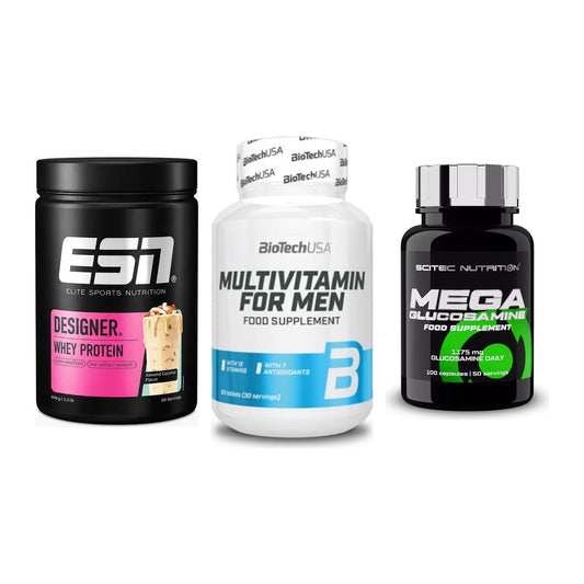 Regenerations-Set: ESN Designer + BioTech Multivi + Scitec Mega – alle enthaltenen Artikel