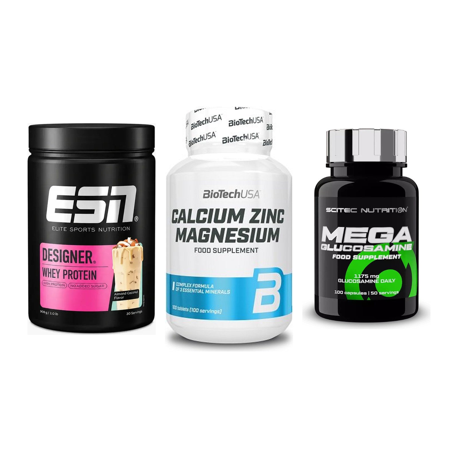Regenerations-Set: ESN Designer + BioTech Calcium + Scitec Mega – alle enthaltenen Artikel