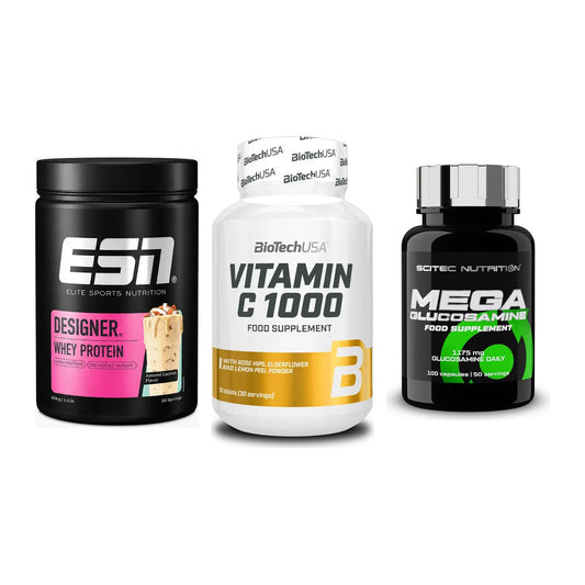 Regenerations-Set: ESN Designer + BioTech Vitamin + Scitec Mega – alle enthaltenen Artikel