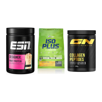 Regenerations-Set: ESN Designer + Olimp Iso Plus + GN Peptan – alle enthaltenen Artikel