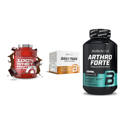 Regenerations-Set: Scitec 100% + BioTech Daily + BioTech Arthro – alle enthaltenen Artikel