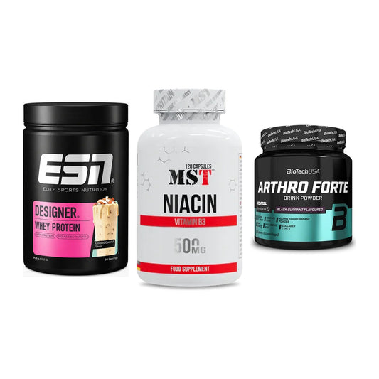 Regenerations-Set: ESN Designer + MST Niacin + BioTech Arthro – alle enthaltenen Artikel
