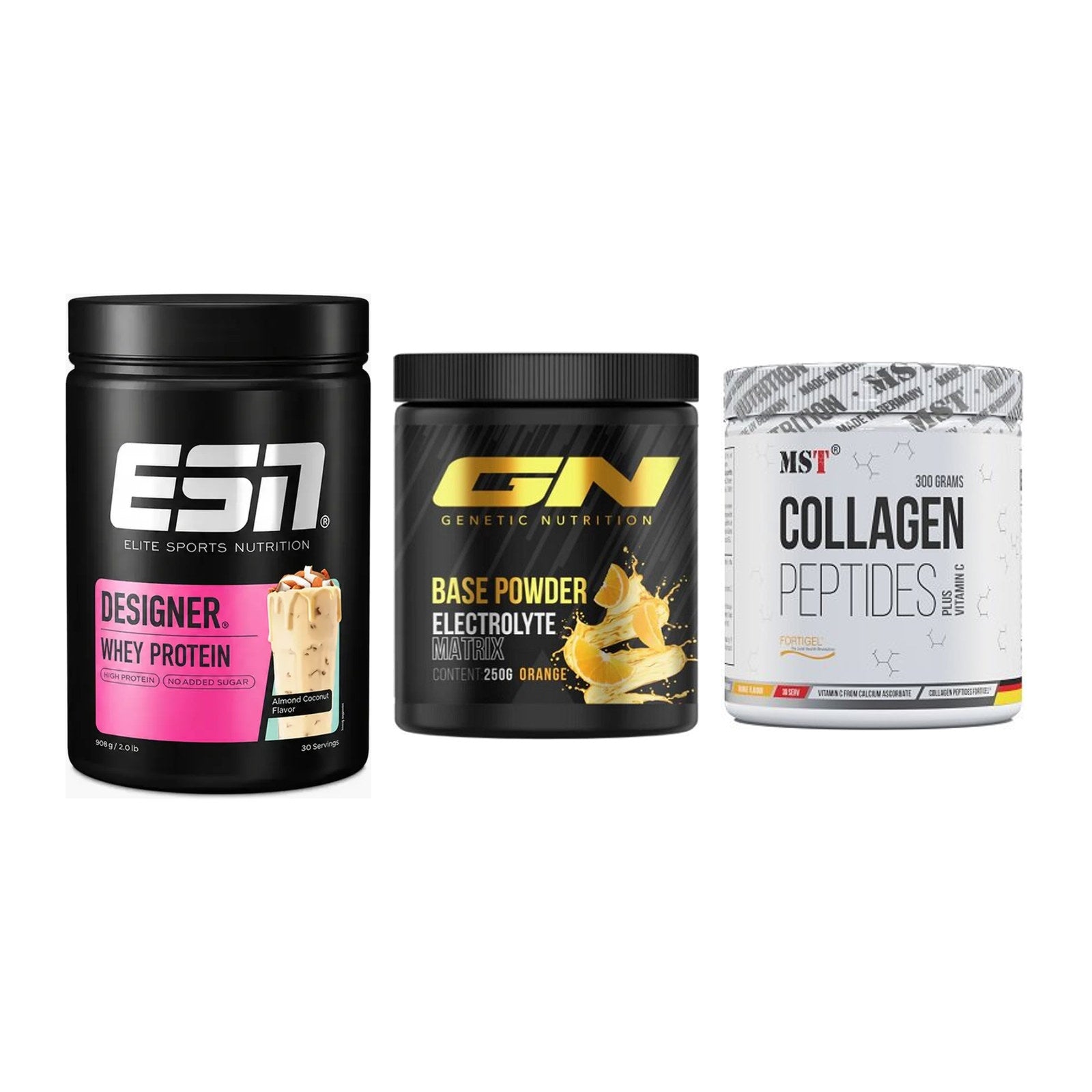 Regenerations-Set: ESN Designer + GN Base Powder + MST Collagen – alle enthaltenen Artikel