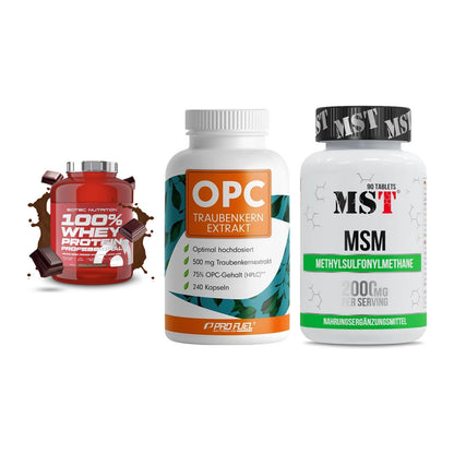 Regenerations-Set: Scitec 100% + ProFuel OPC + MST MSM 2000 / – alle enthaltenen Artikel