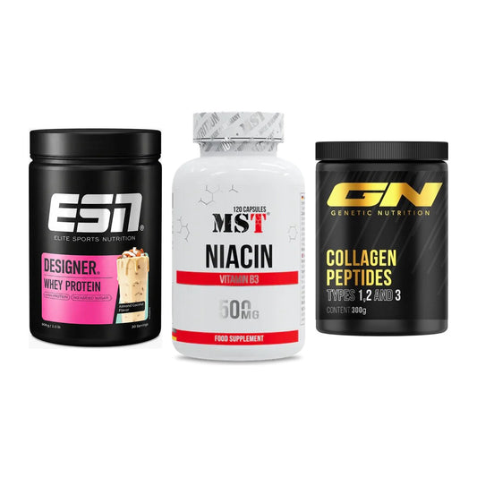 Regenerations-Set: ESN Designer + MST Niacin + GN Peptan – alle enthaltenen Artikel