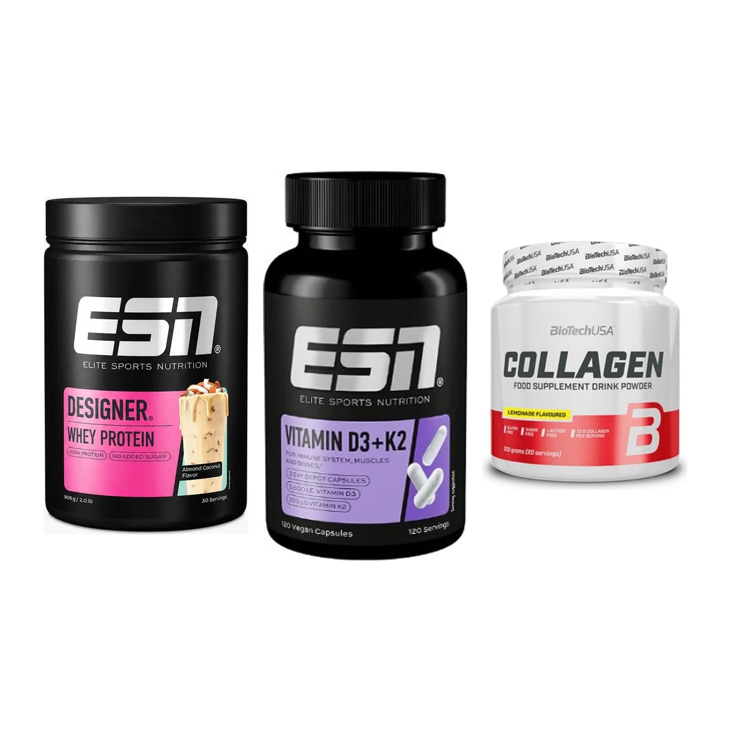 Regenerations-Set: ESN Designer + ESN Vitamin D3 + BioTech Collage – alle enthaltenen Artikel
