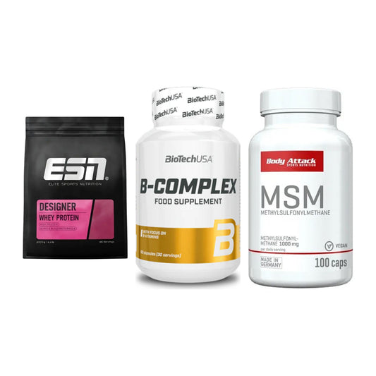 Regenerations-Set: ESN Designer + BioTech B + Body Attack MSM – alle enthaltenen Artikel