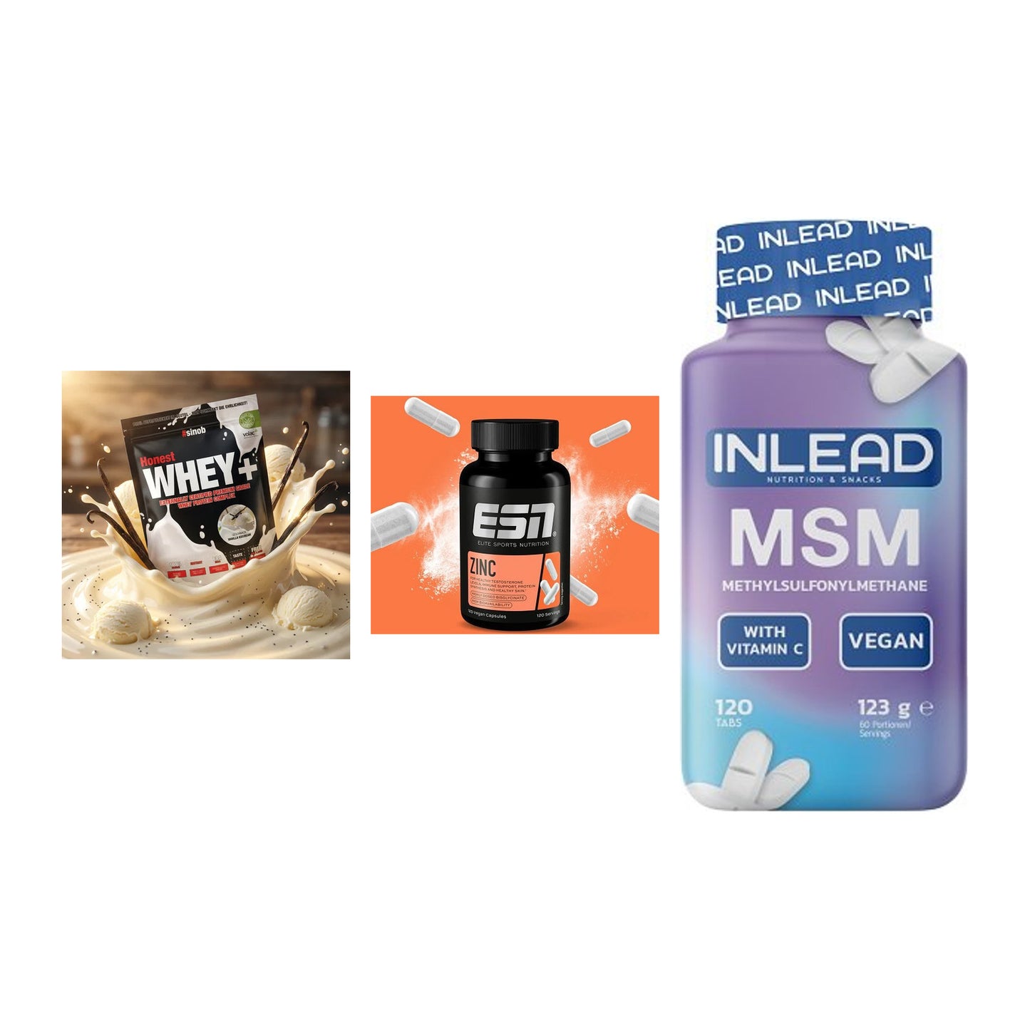 Regenerations-Set: Sinob Honest + ESN Zinc + INLEAD MSM – alle enthaltenen Artikel
