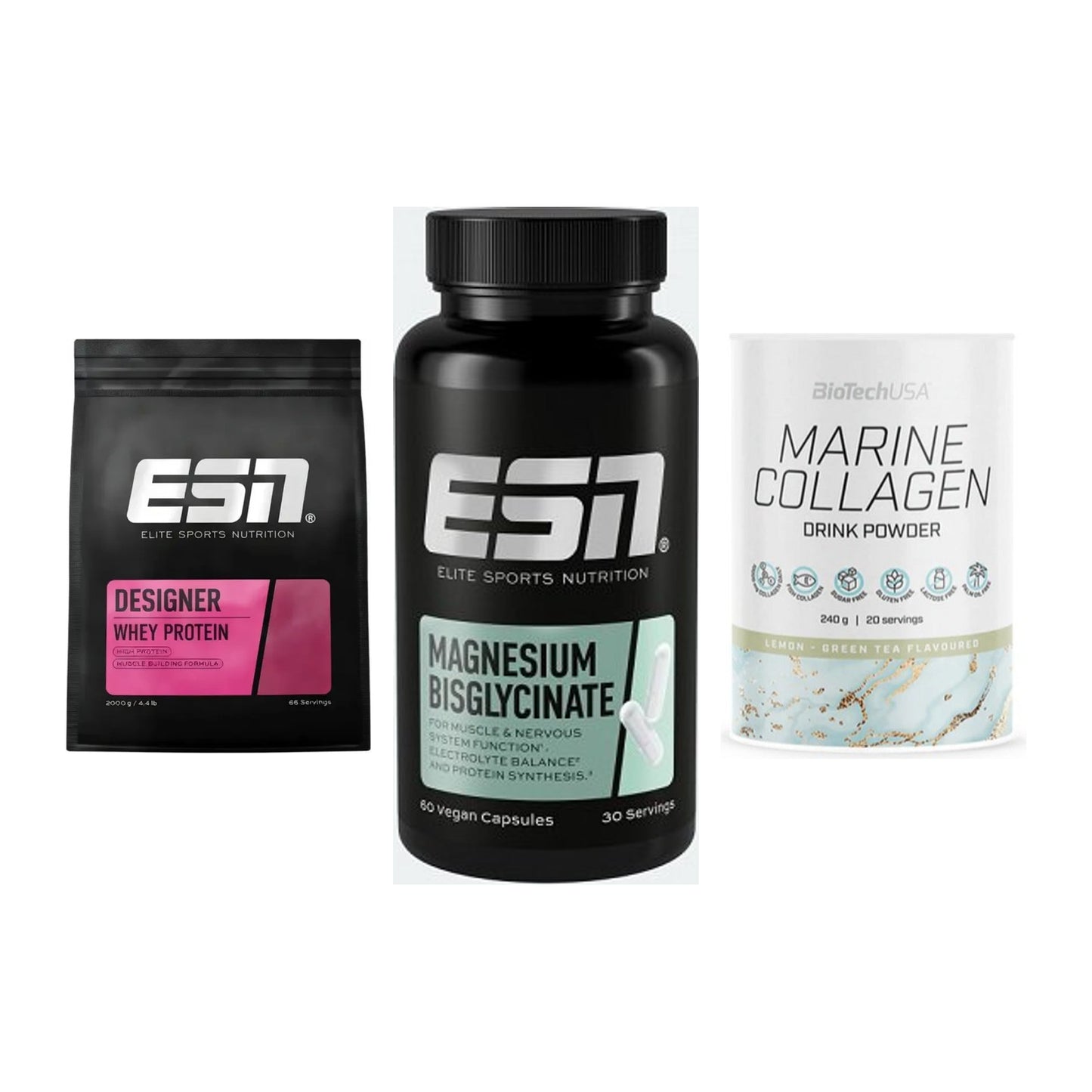 Regenerations-Set: ESN Designer + ESN Magnesium + BioTech Marine – alle enthaltenen Artikel
