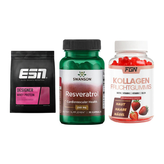 Regenerations-Set: ESN Designer + Swanson Resvera + FGN Kollagen 60 – alle enthaltenen Artikel